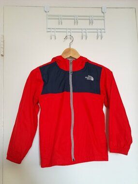 The North Face Boys' Dryvent Windbreaker Jacket, Red & Blue, Sz. 7/8